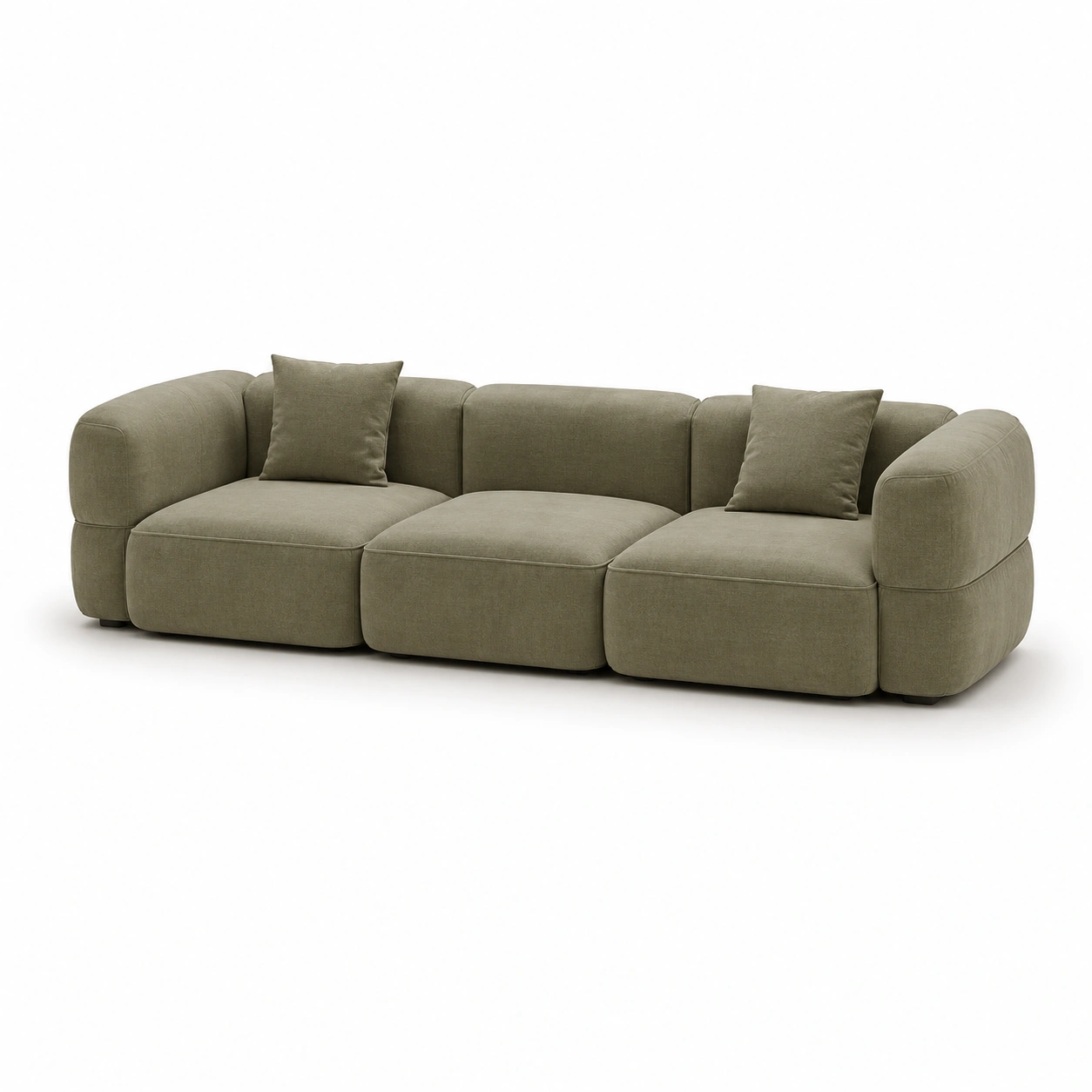 Sofa Modular Verde Oliva-meubivo